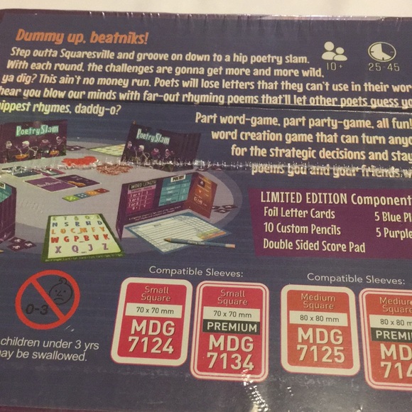 Adam Wyse Poetry Slam limited edition Game NEW SEALED FUN Party or Family Game - Picture 4 of 6